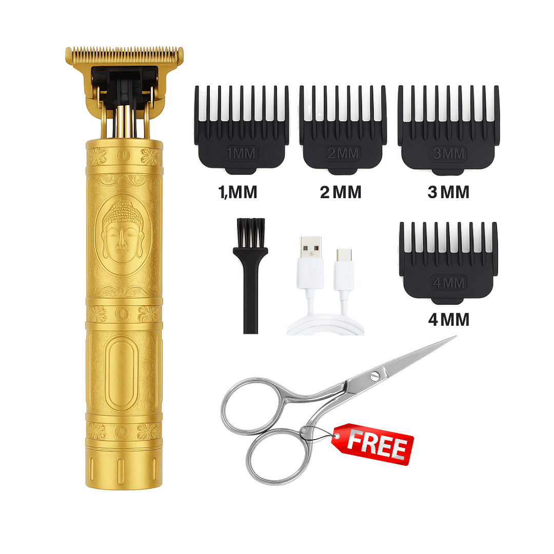     			Tapixaa Cordless Trimmer Gold Cordless Beard Trimmer With 45 minutes Runtime