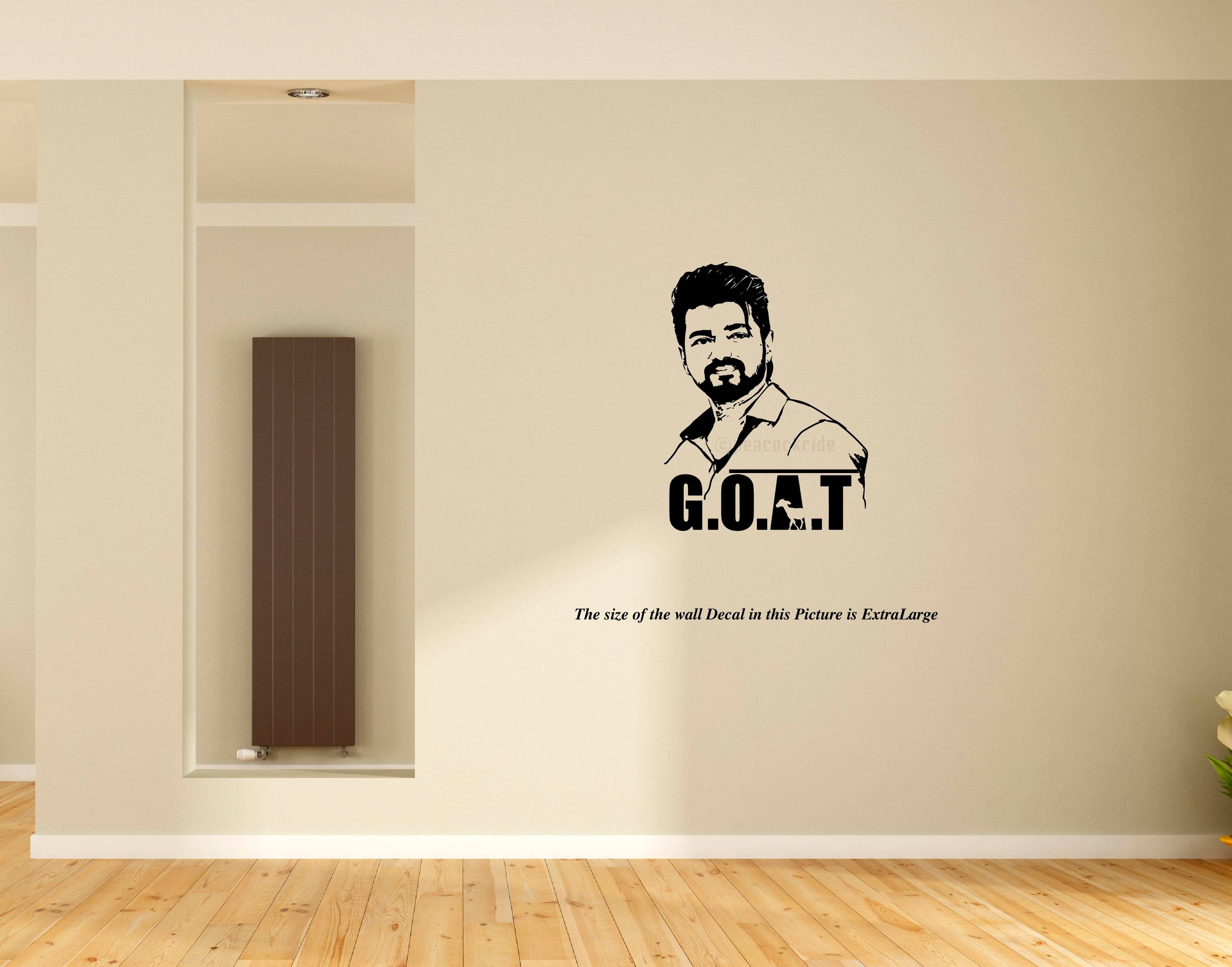     			Thalapathy Vijay I GOAT I TVK I Wall Decal