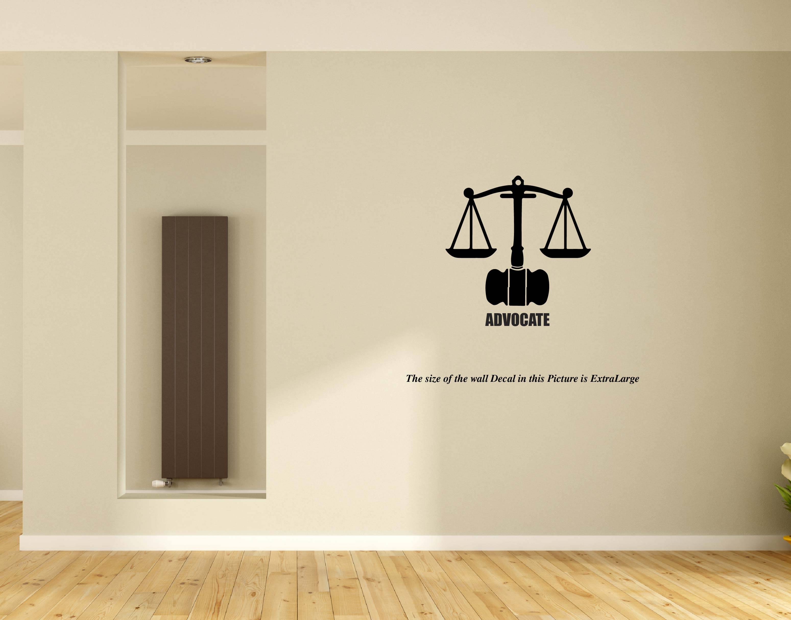     			PEACOCKRIDE The Court I Advocate I Lawyer I Wall Decal Wall Stickers