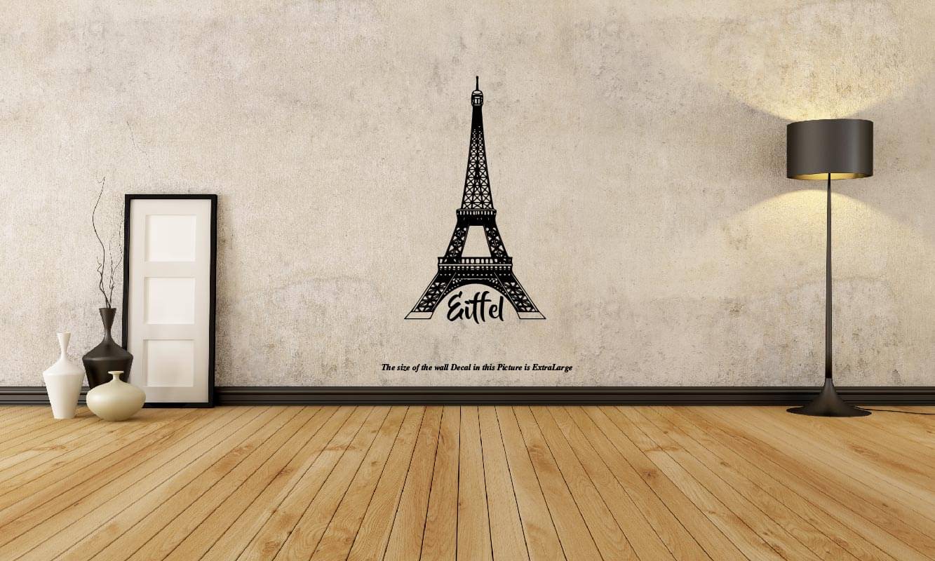     			PEACOCKRIDE The Eiffel Tower I France Wall Decal Wall Stickers
