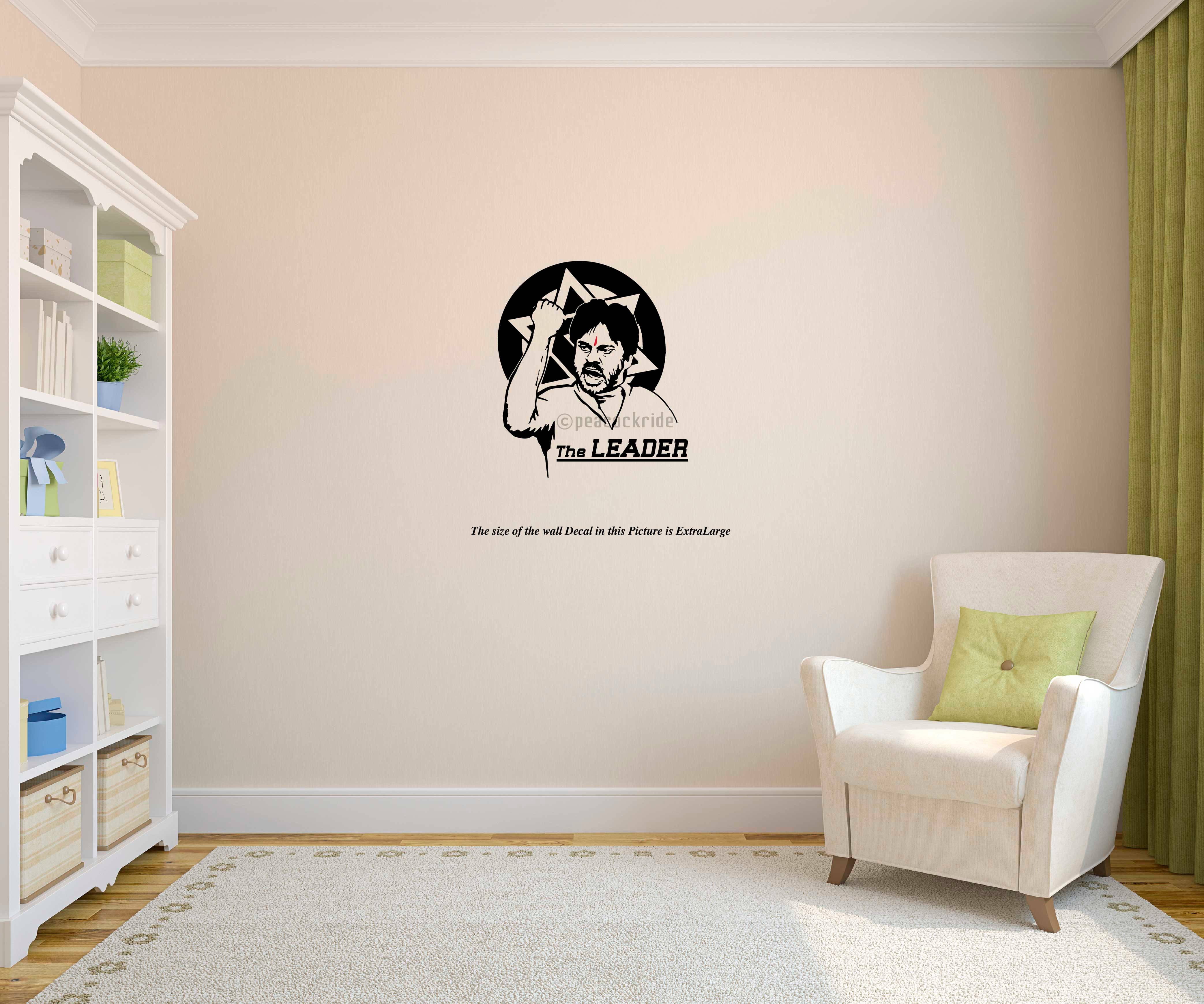     			PEACOCKRIDE The Leader-Pawan Kalayan I Jana Sena Party I JSP I Wall Decal Wall Stickers