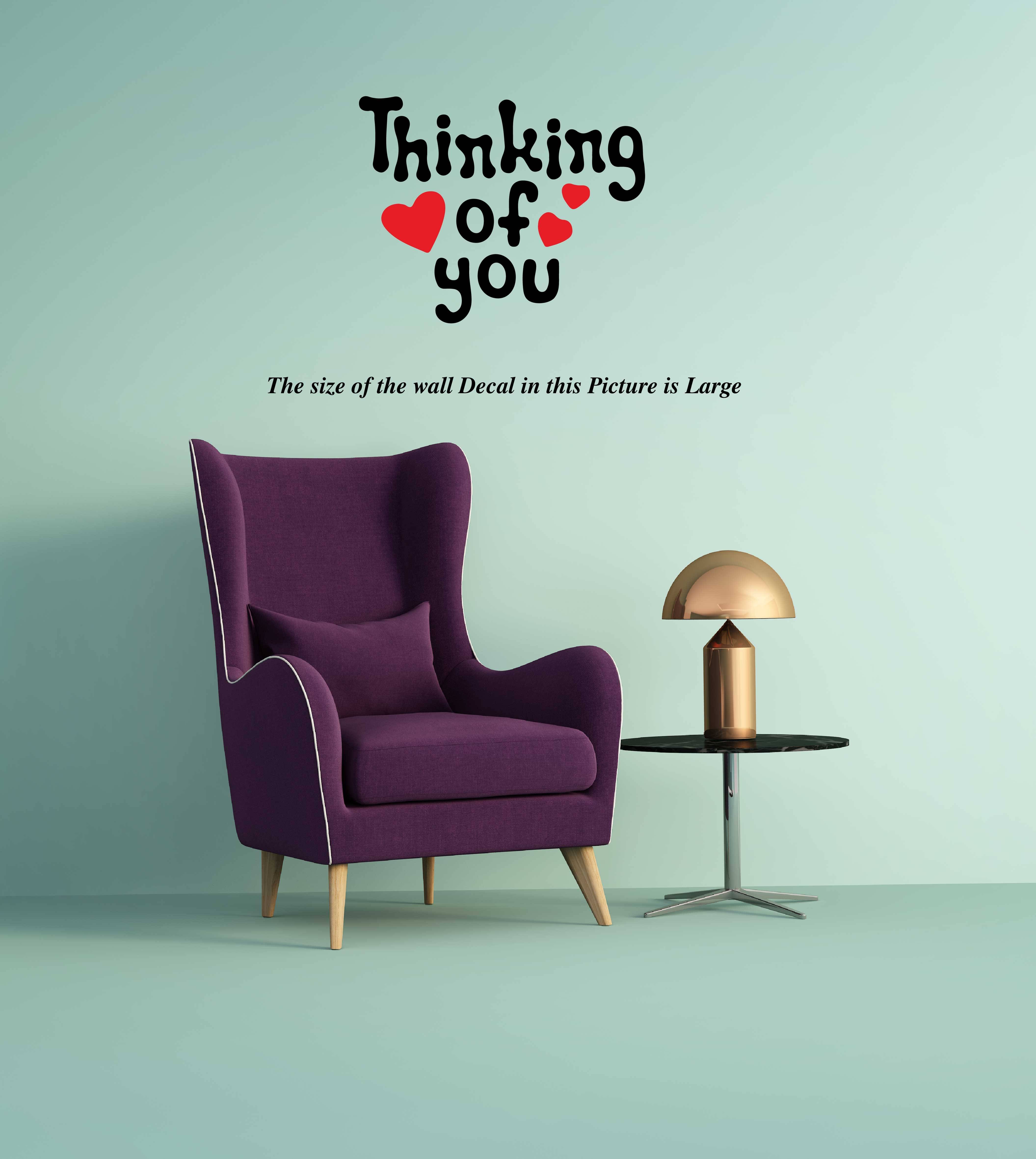     			Thinking of You I Romantic I Love I Valentines Day Series I Wall Decal