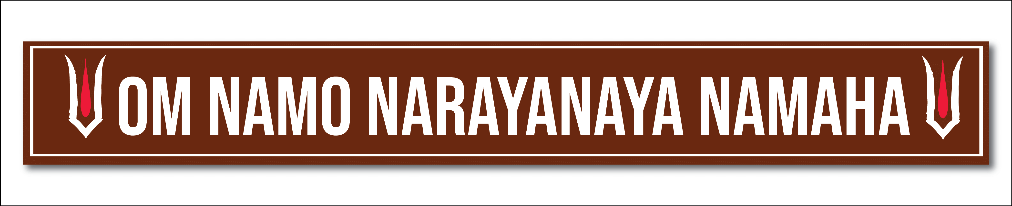     			Tirumala Tirupathi I Om Namo Narayana I Lord Venkateshwara I Quote I Wall Sticker