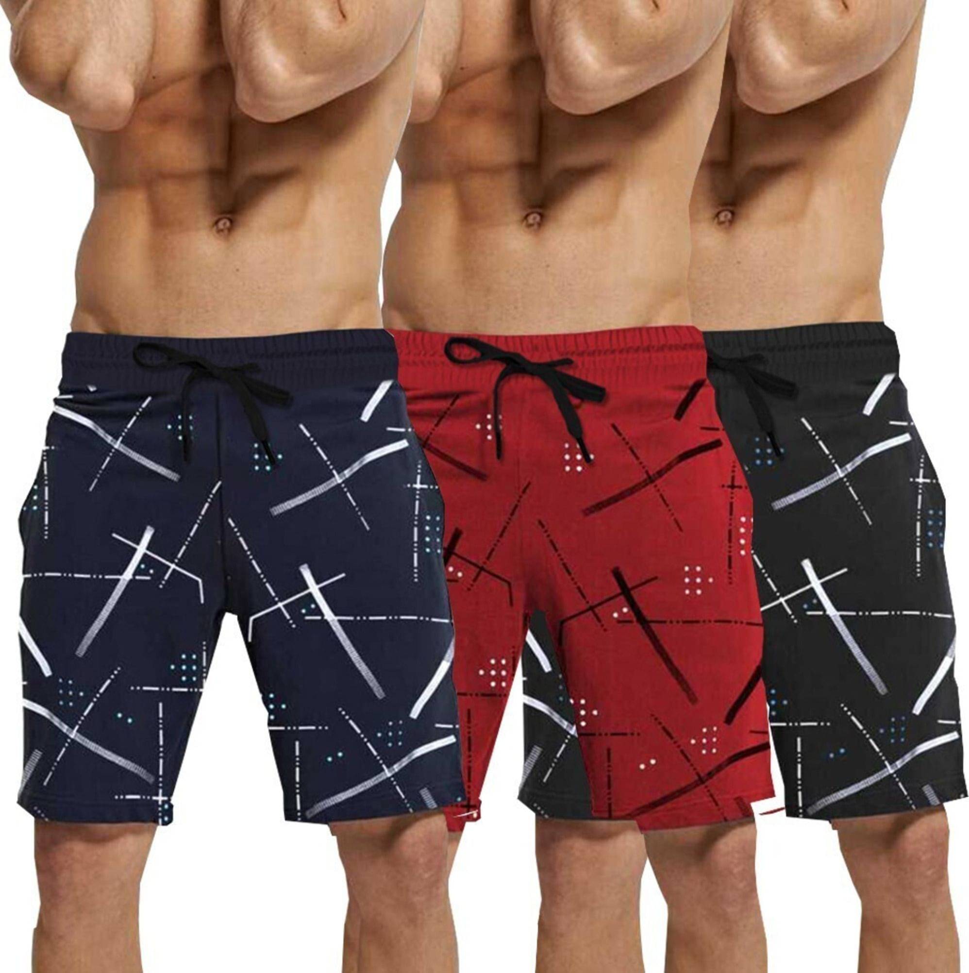 Tripr Multicolor 7 Cotton Blend Men's Shorts ( Pack of 3 ) Tripr Multicolor 7 Cotton Blend Men's Shorts ( Pack of 3 )