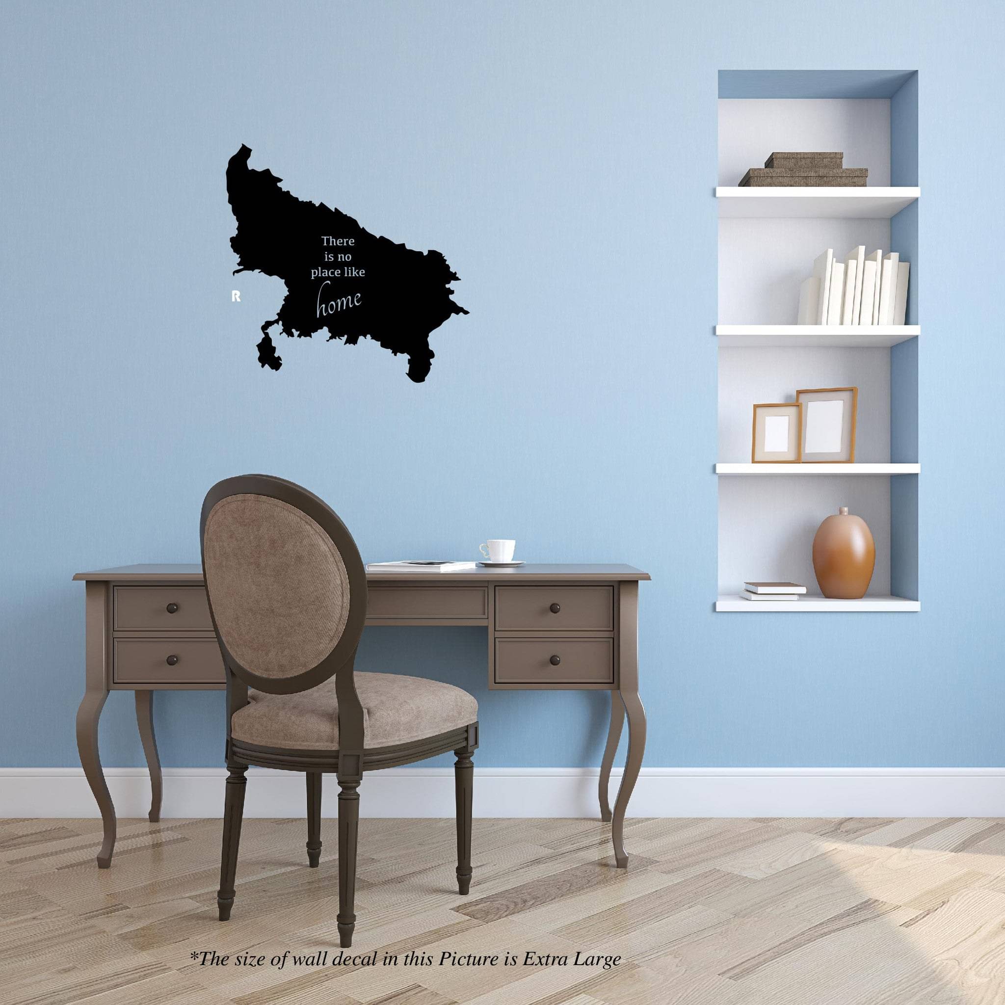     			Uttar Pradesh There is no place like my home Wall Decal