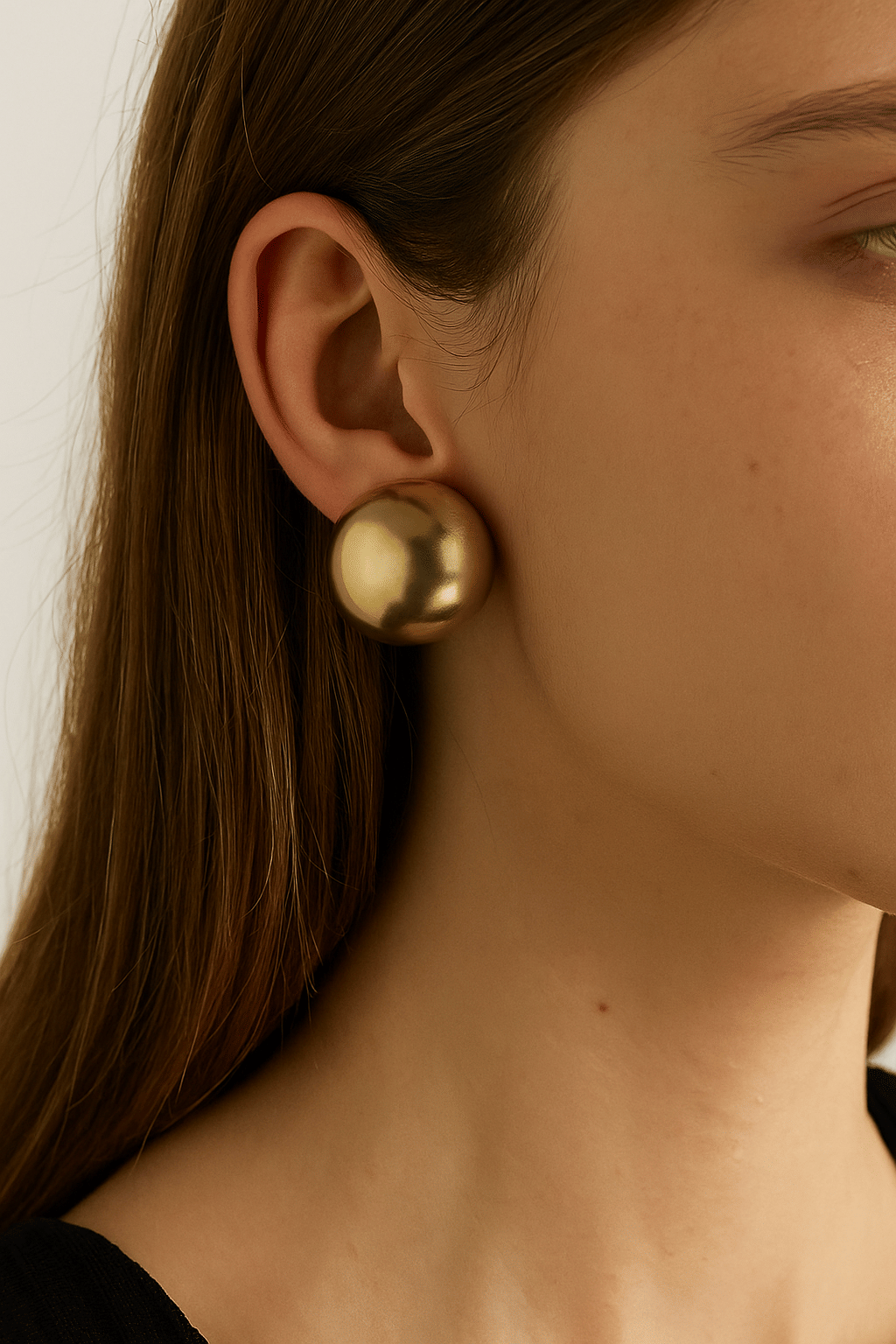     			VELVET PETALS Gold Stud Earrings ( Pack of 1 )