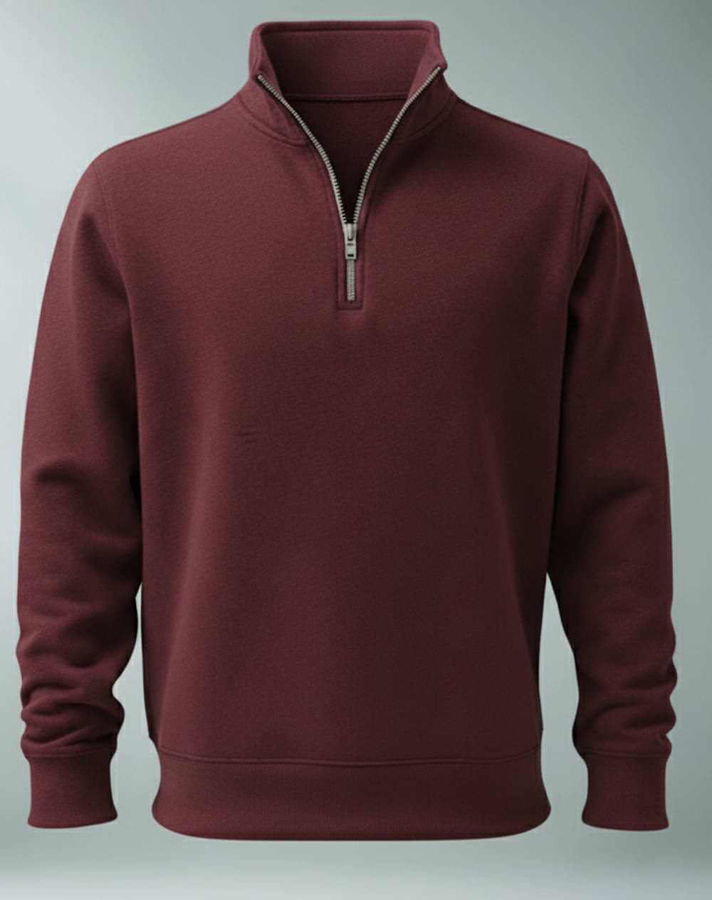 VIOUR Fleece Mandarin Collar Men's Sweatshirt - Maroon ( Pack of 1 ) VIOUR Fleece Mandarin Collar Men's Sweatshirt - Maroon ( Pack of 1 )