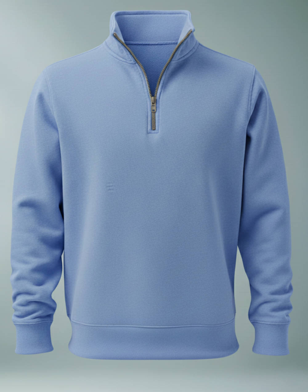 VIOUR Fleece Mandarin Collar Men's Sweatshirt - Blue ( Pack of 1 ) VIOUR Fleece Mandarin Collar Men's Sweatshirt - Blue ( Pack of 1 )
