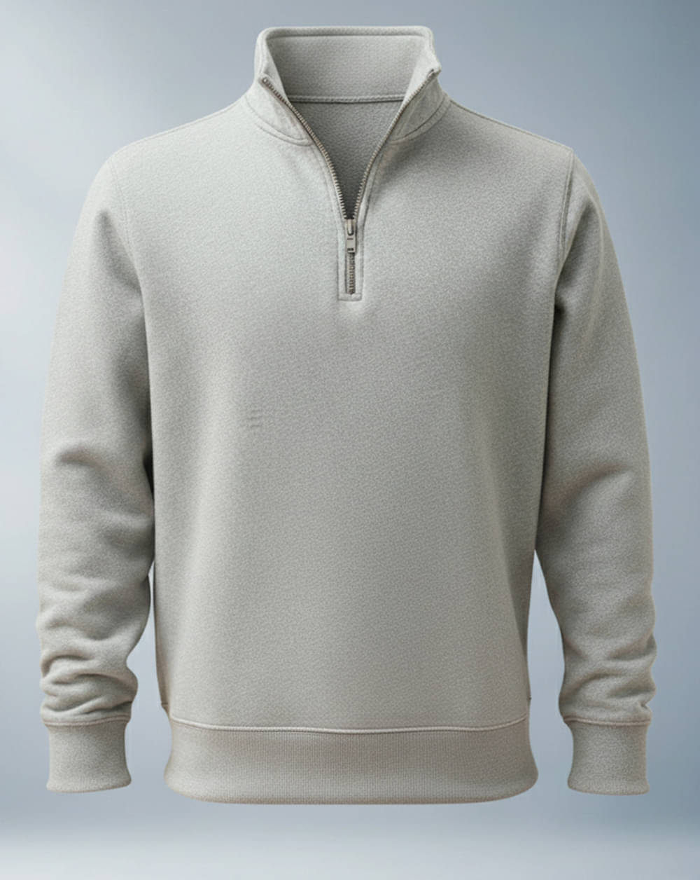 VIOUR Fleece Mandarin Collar Men's Sweatshirt - Grey ( Pack of 1 ) VIOUR Fleece Mandarin Collar Men's Sweatshirt - Grey ( Pack of 1 )
