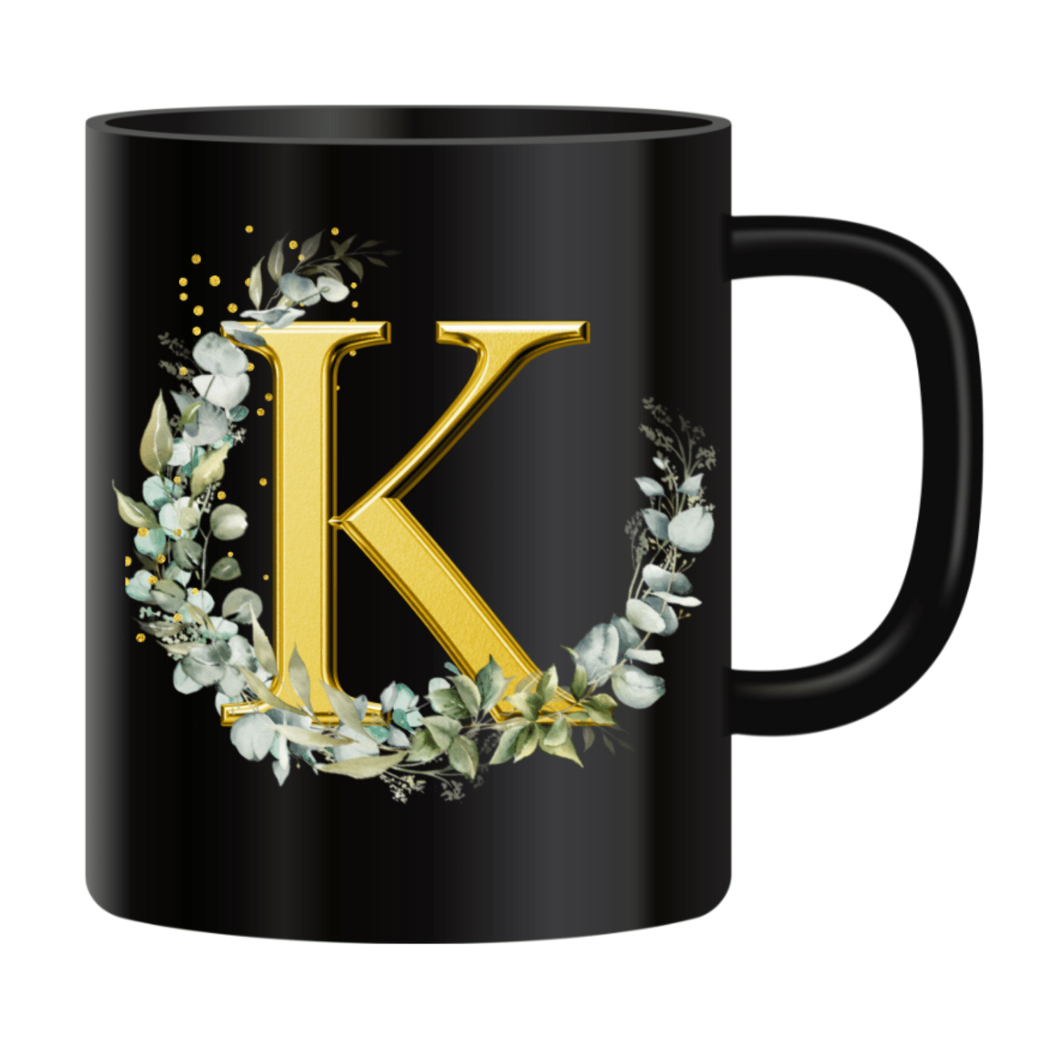 VK Fashion Alphabet Printed K Ceramic Coffee Mug 350 mL ( Pack of 1 ) VK Fashion Alphabet Printed K Ceramic Coffee Mug 350 mL ( Pack of 1 )