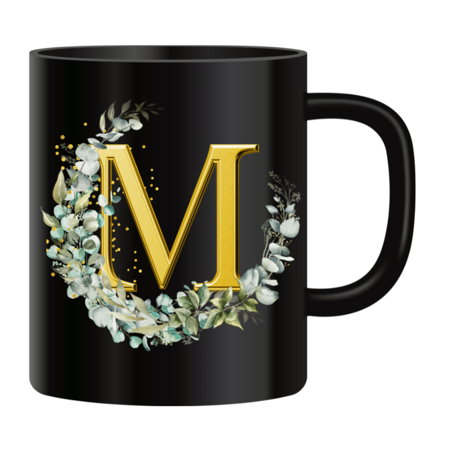 VK Fashion Alphabet Printed M Ceramic Coffee Mug 350 mL ( Pack of 1 )     			VK Fashion Alphabet Printed M Ceramic Coffee Mug 350 mL ( Pack of 1 )