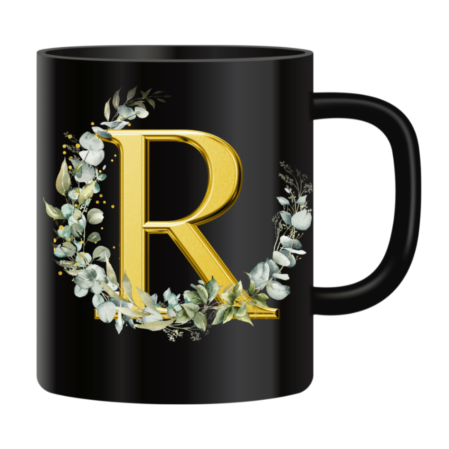 VK Fashion Alphabet Printed R Ceramic Coffee Mug 350 mL ( Pack of 1 ) VK Fashion Alphabet Printed R Ceramic Coffee Mug 350 mL ( Pack of 1 )