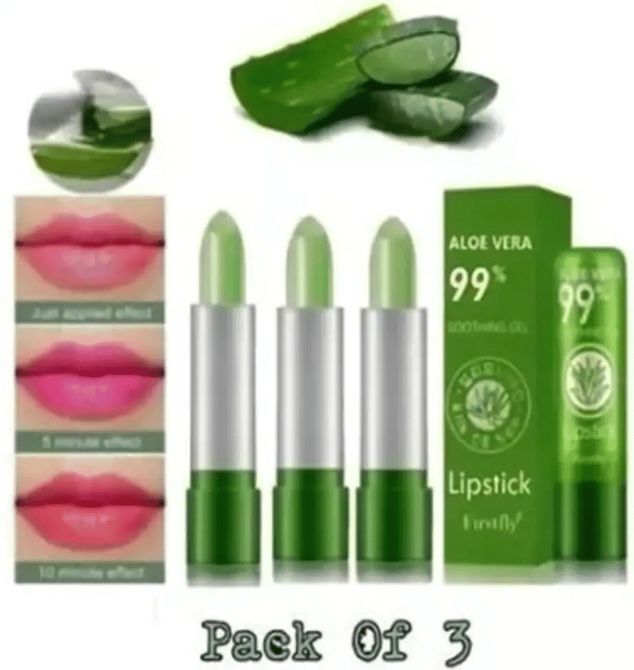     			Venus Traders Multi Natural Color Changing Crayon Lipstick ( Pack of 3 )