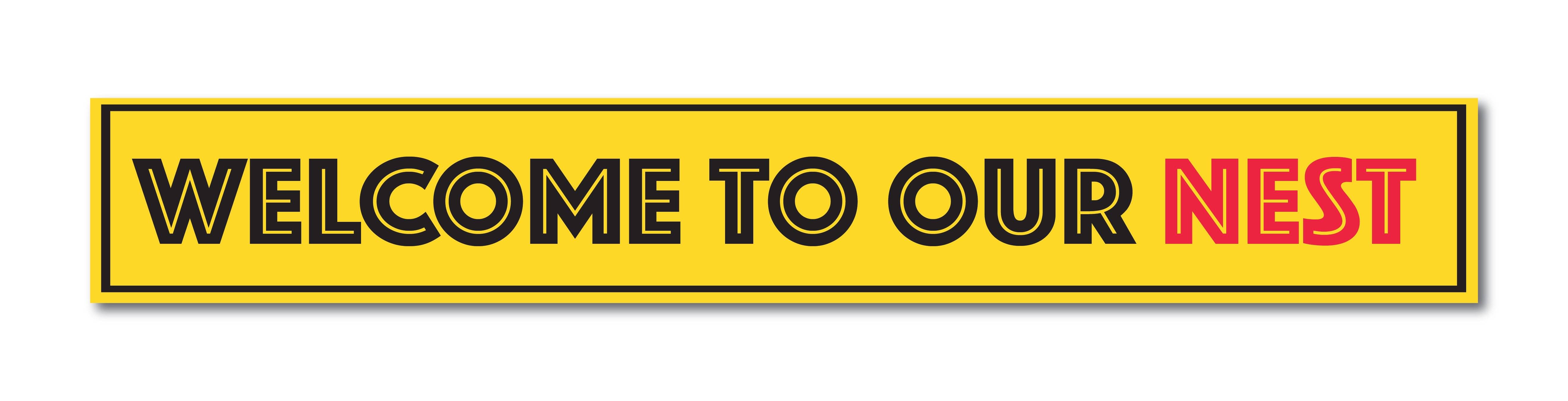     			PEACOCKRIDE Welcome to our Nest I Welcome to our Home I Quote Wall Stickers