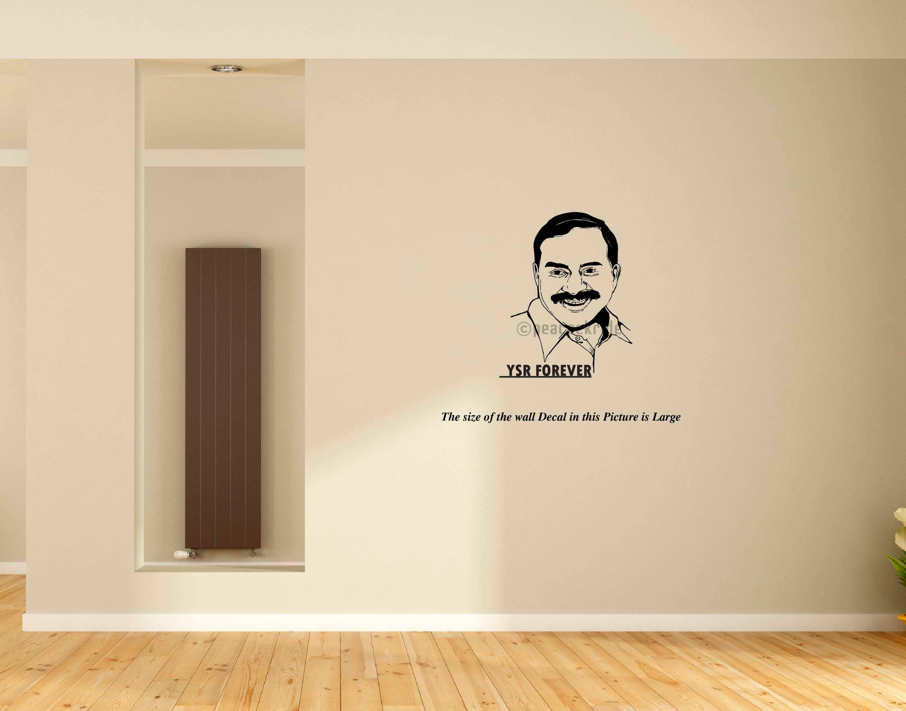     			PEACOCKRIDE Y. S. Rajasekhara Reddy I YSR Congress I Wall Decal Wall Stickers