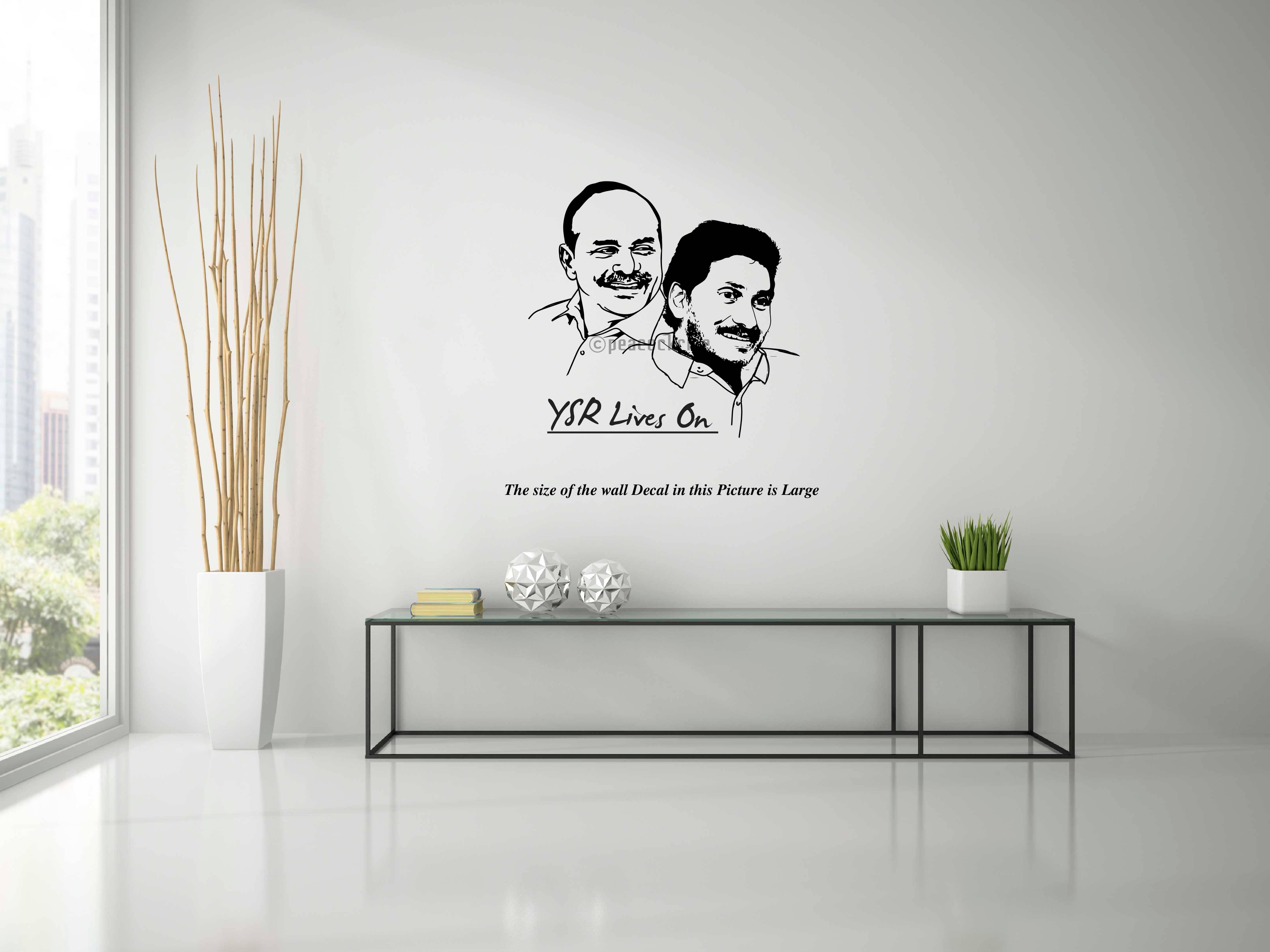     			Y. S. Rajasekhara Reddy Jagan Mohan Reddy I YSR Congress I Wall Decal