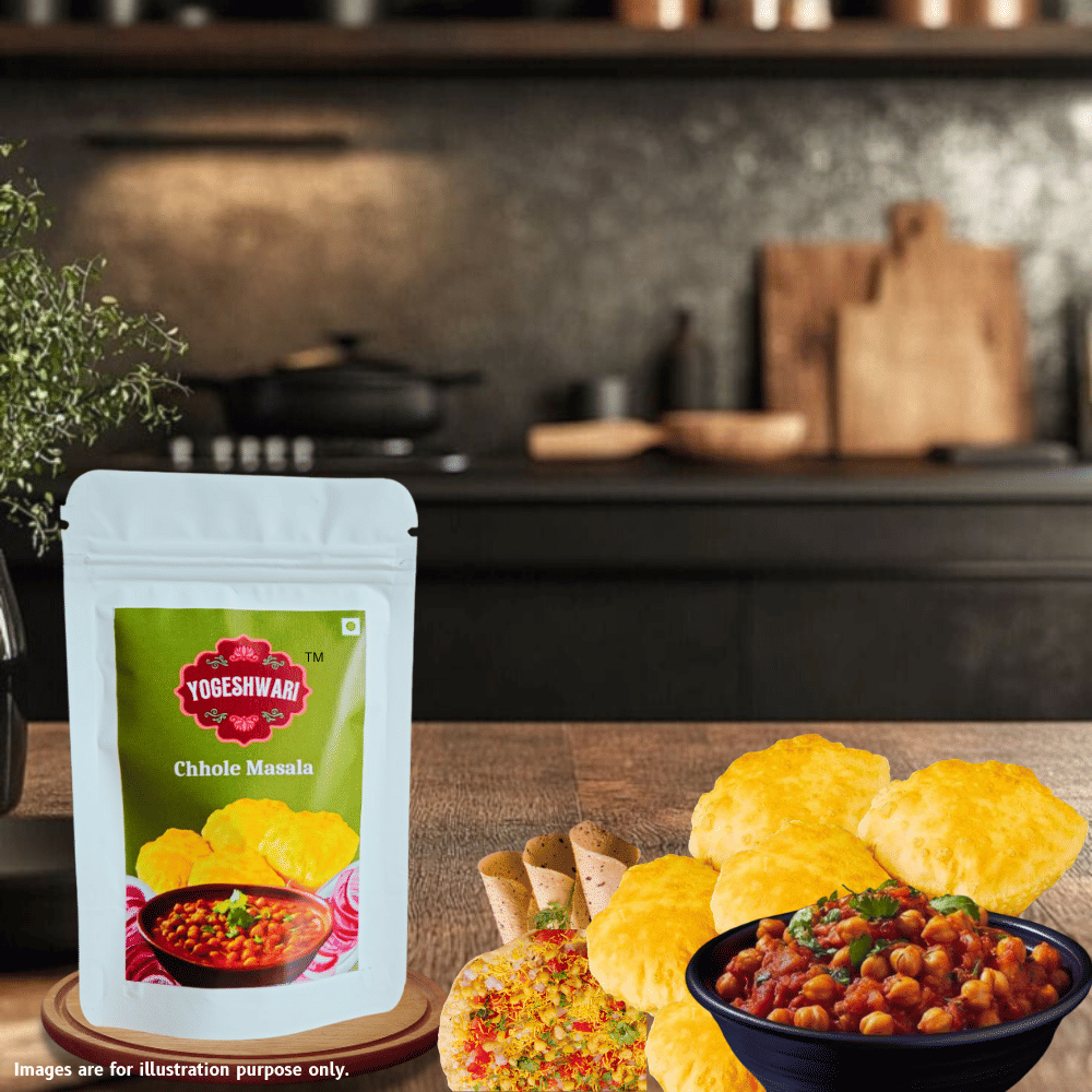 Yogeshwari YOGESHWARI Chhole Masala, No Onion-Garlic, Jain Masala Masala 100 gm Pack of 2 Yogeshwari YOGESHWARI Chhole Masala, No Onion-Garlic, Jain Masala Masala 100 gm Pack of 2