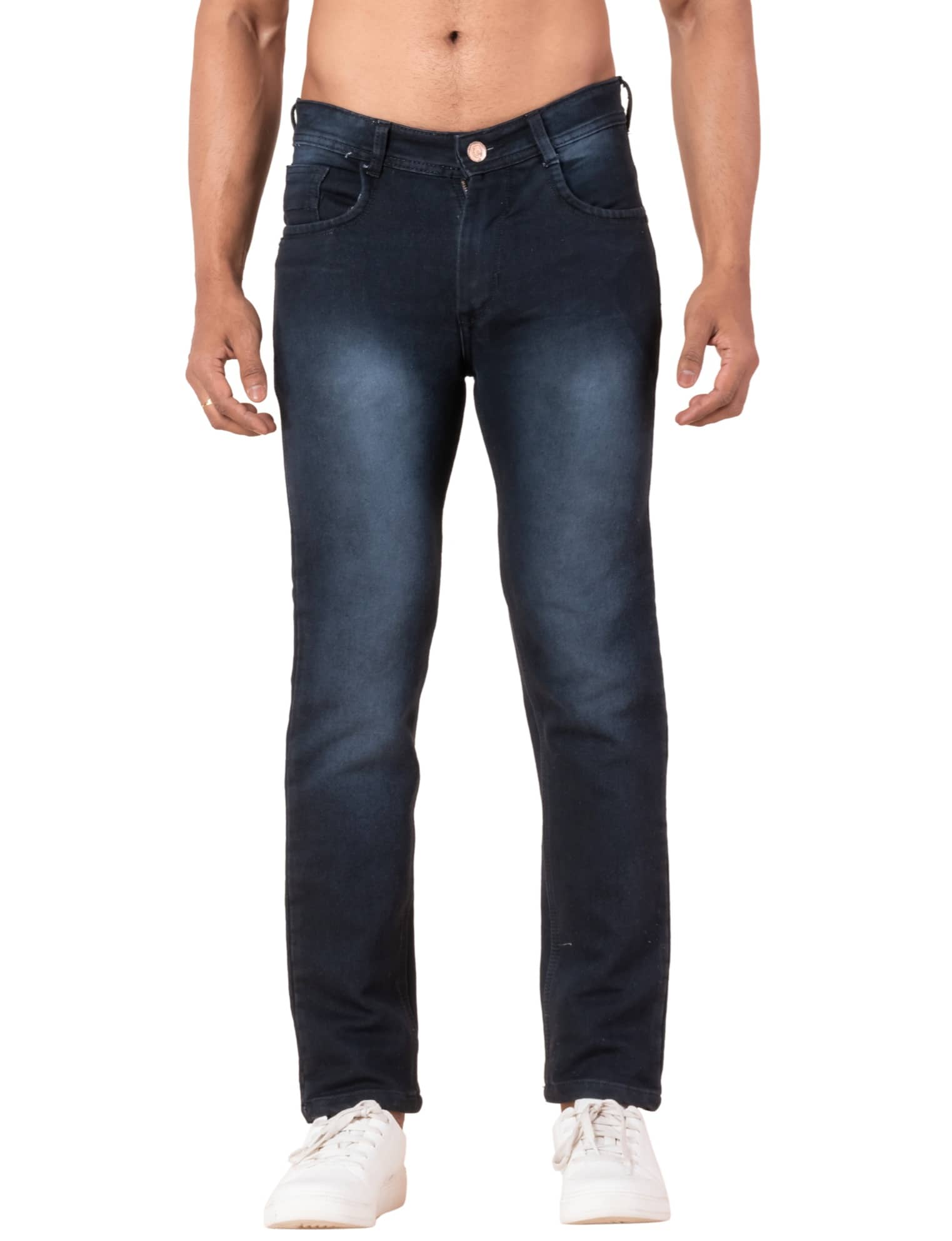 Young Mojo Regular Fit Dyed Men's Jeans - Dark Grey ( Pack of 1 ) - Jeans | Buy online on ZillyBuy