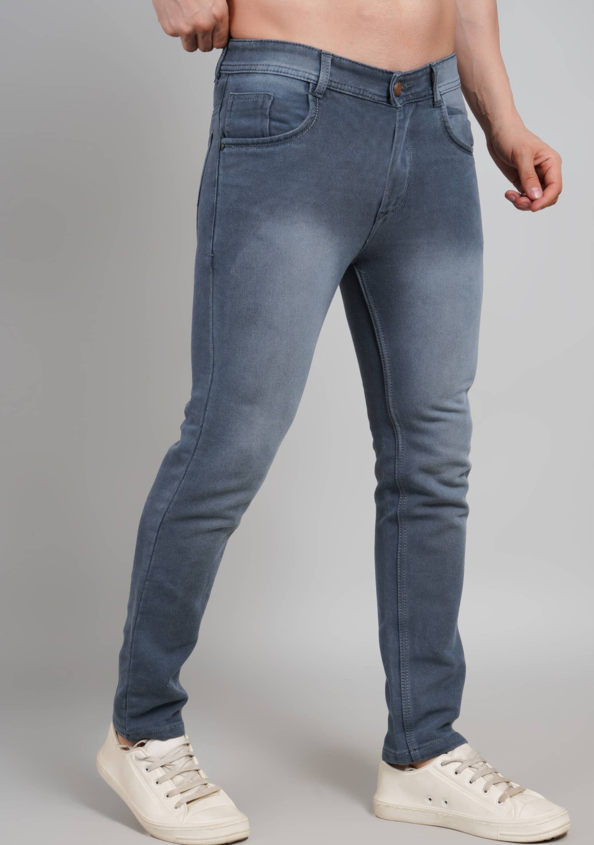     			Young Mojo Regular Fit Faded Men's Jeans - Grey ( Pack of 1 )