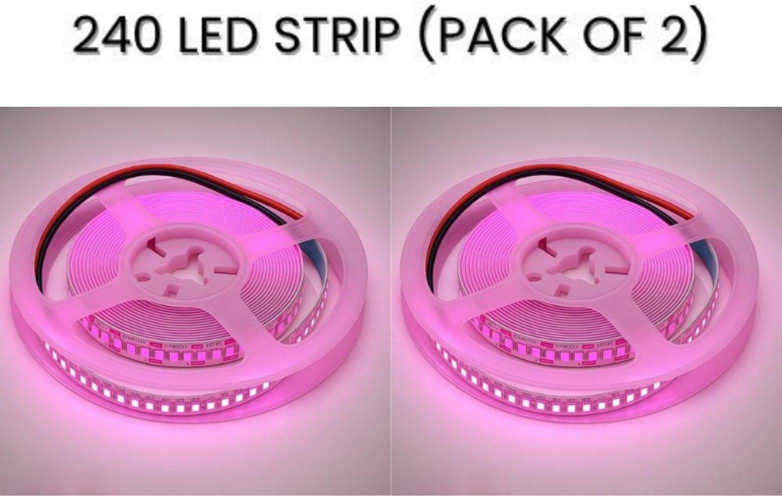     			ZESTRUM Pink 5M LED Strip ( Pack of 2 )