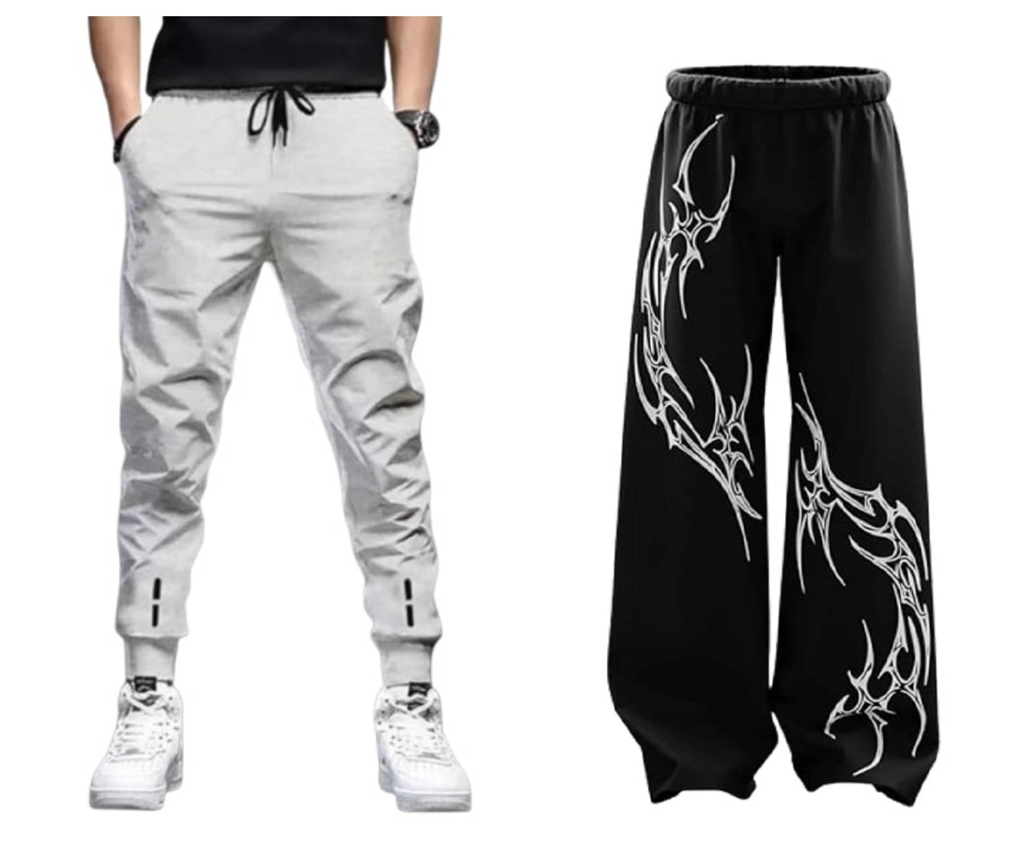 attitude start of fashion Grey Lycra Men's Trackpants ( Pack of 2 ) attitude start of fashion Grey Lycra Men's Trackpants ( Pack of 2 )