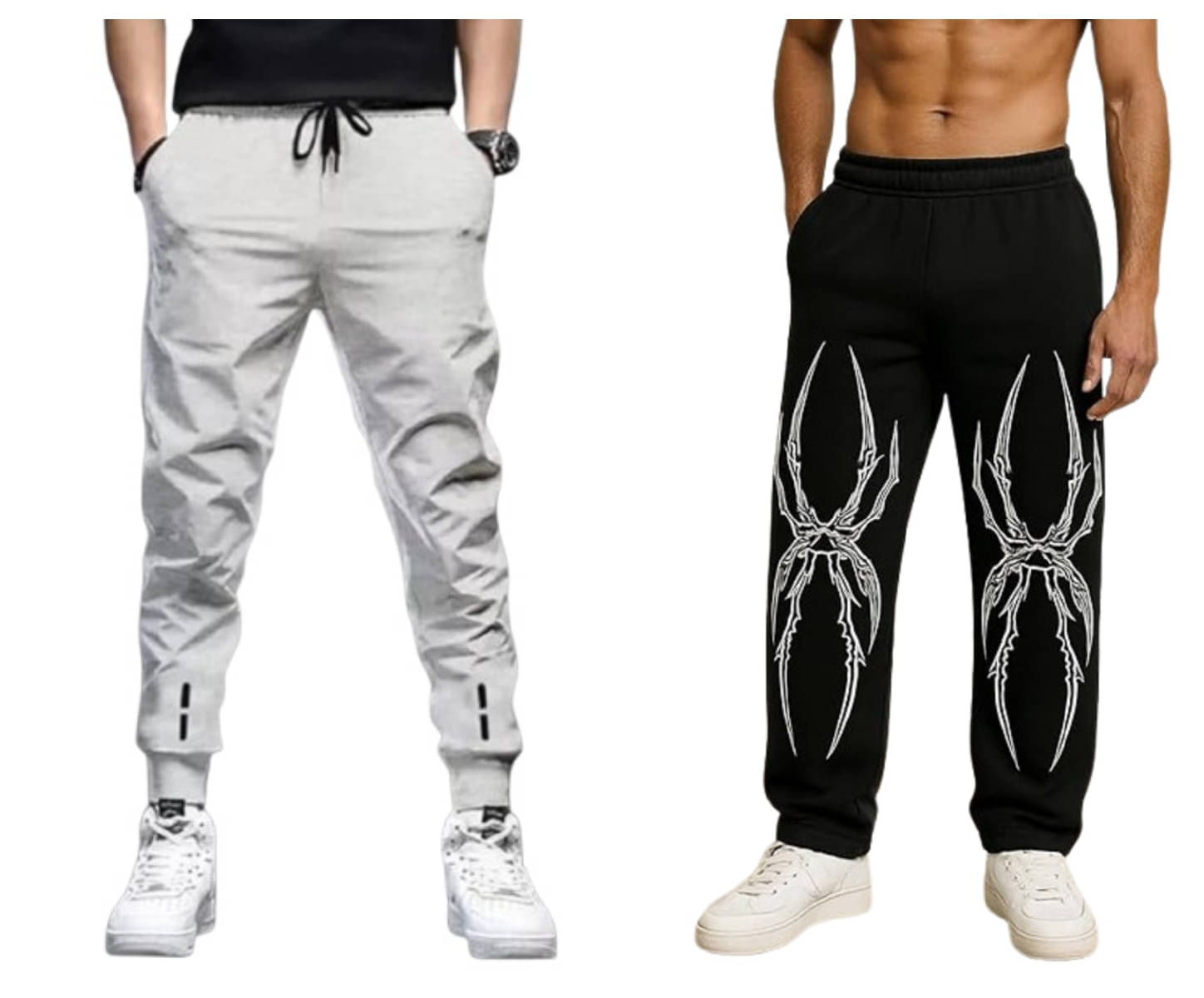 attitude start of fashion Grey Lycra Men's Trackpants ( Pack of 2 ) attitude start of fashion Grey Lycra Men's Trackpants ( Pack of 2 )