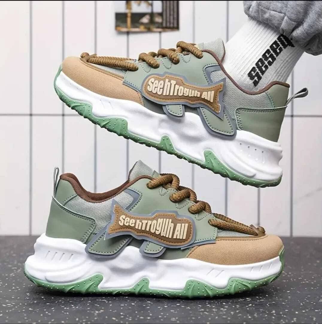     			ayush&sons Green Men's Sneakers