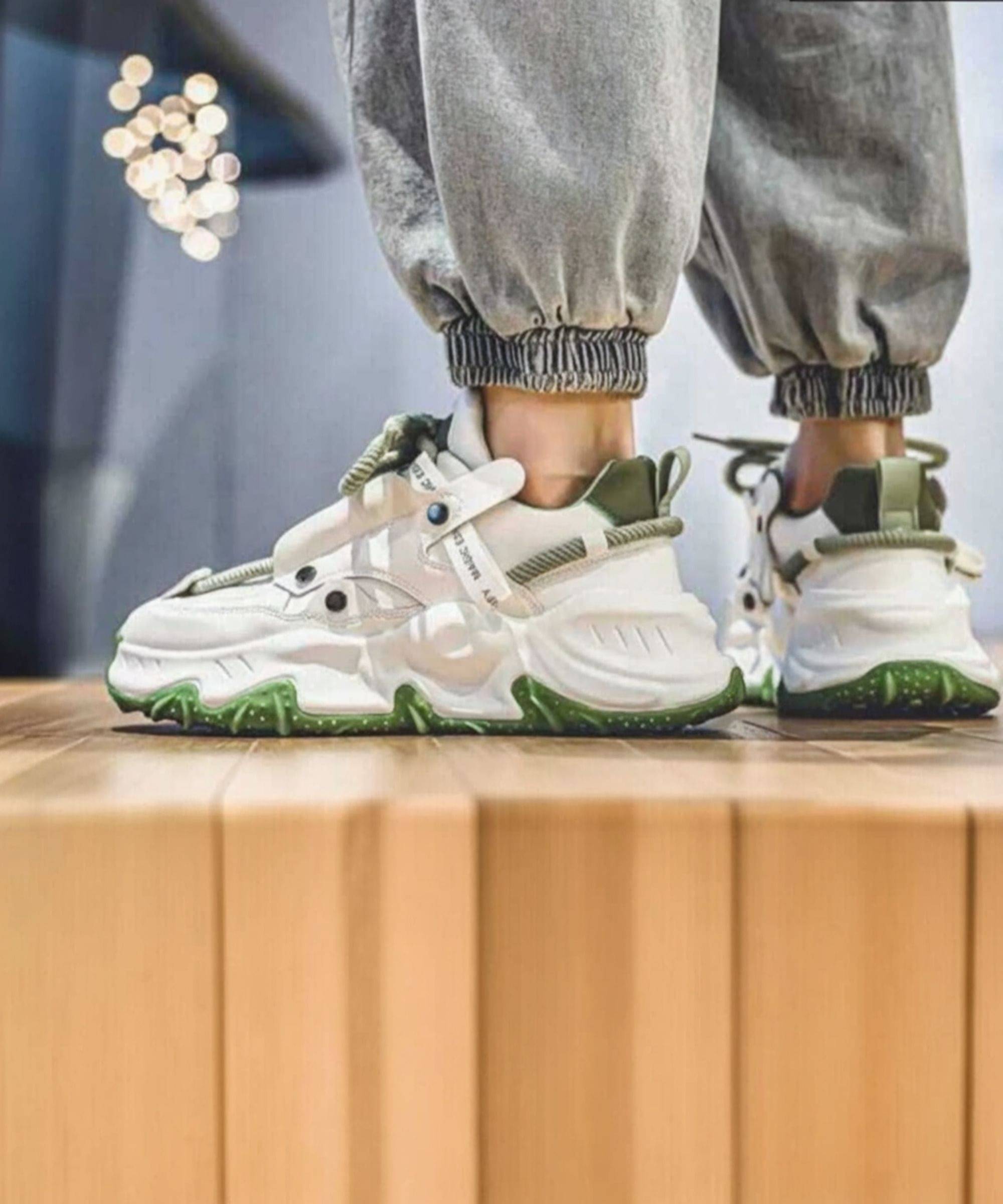     			ayush&sons Green Men's Sneakers