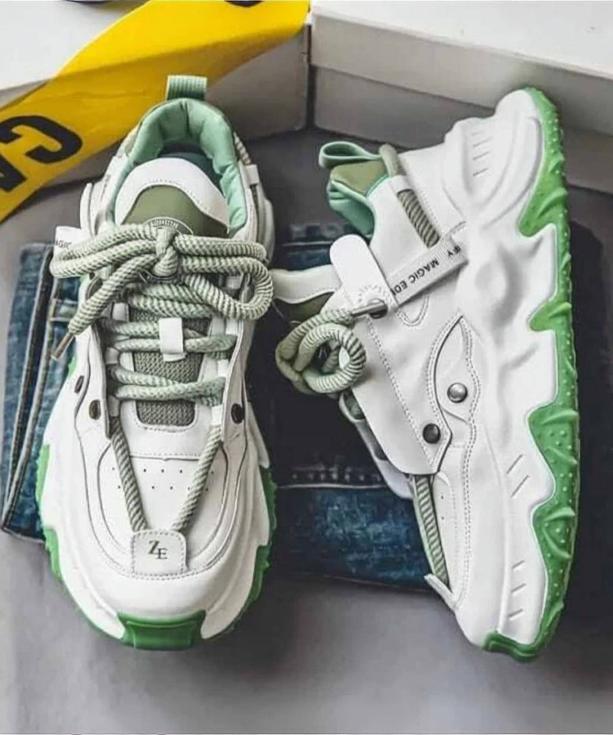     			ayush&sons Green Women's Sneakers