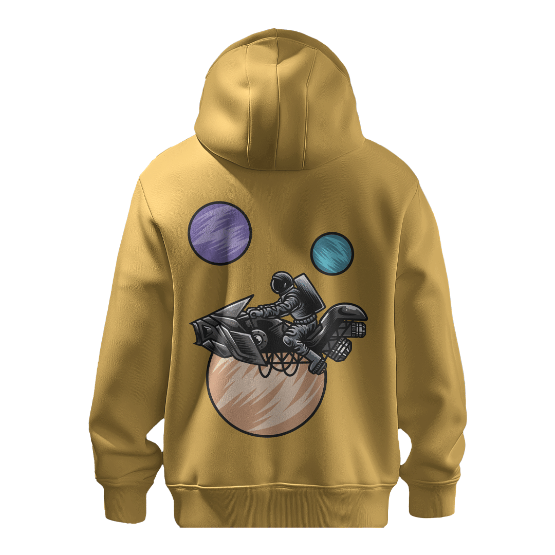     			bull clothing Cotton Hooded Men's Sweatshirt - Mustard ( Pack of 1 )