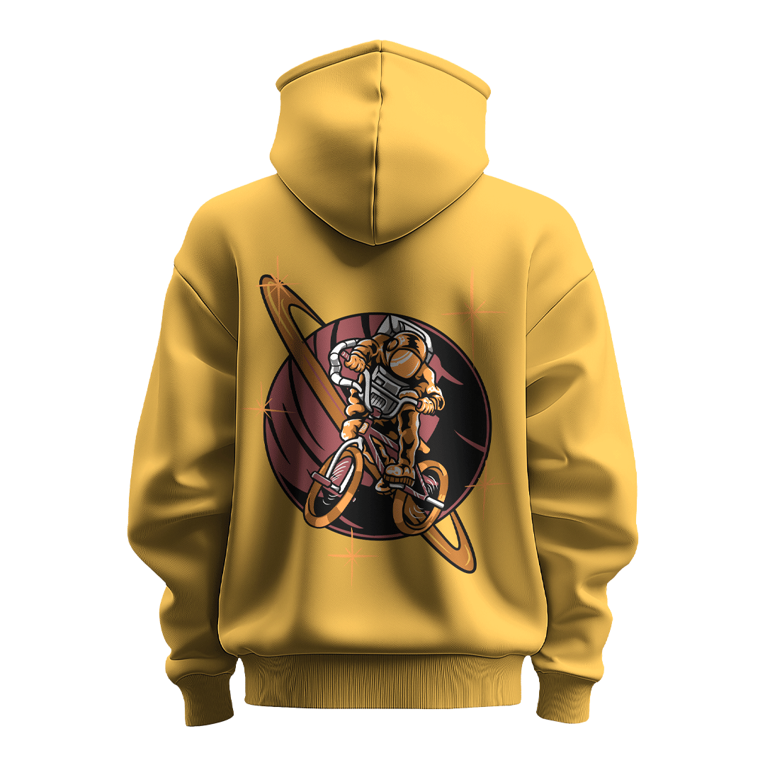     			bull clothing Cotton Hooded Men's Sweatshirt - Mustard ( Pack of 1 )