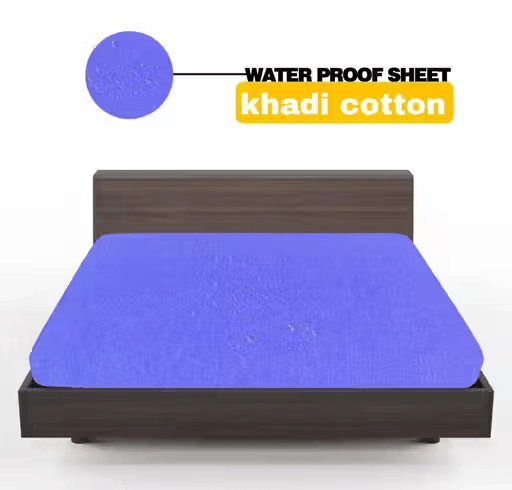 cpg Blue Cotton Mattress Cover cpg Blue Cotton Mattress Cover