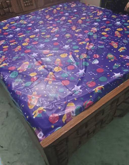     			cpg Multi-Colour Cotton Mattress Cover