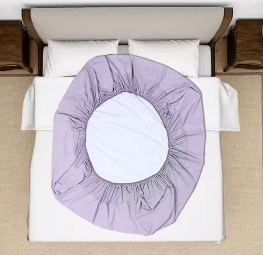     			cpg Purple Cotton Mattress Cover