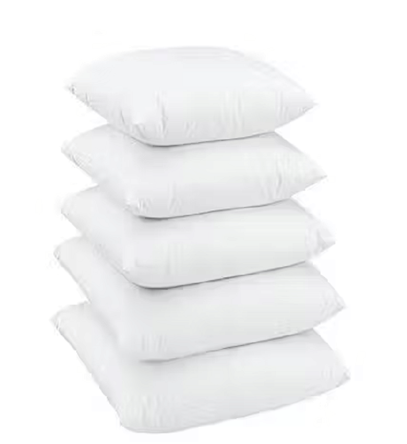 cpg Set of 5 Cotton Solid Square Cushion Cover (16X16)cm - White cpg Set of 5 Cotton Solid Square Cushion Cover (16X16)cm - White
