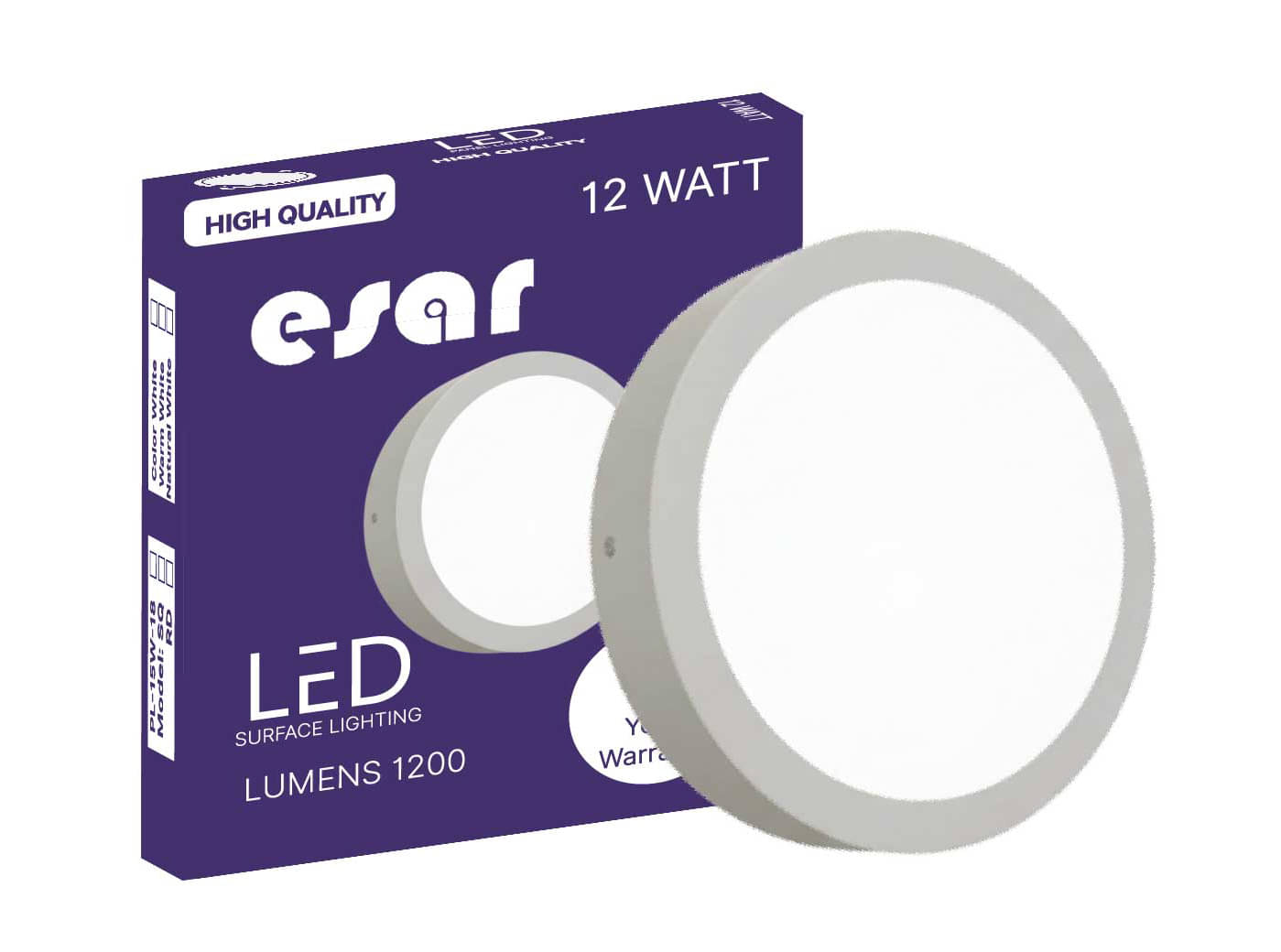 esar Aluminium White Ceiling Lights - Pack of 1     			esar Aluminium White Ceiling Lights - Pack of 1