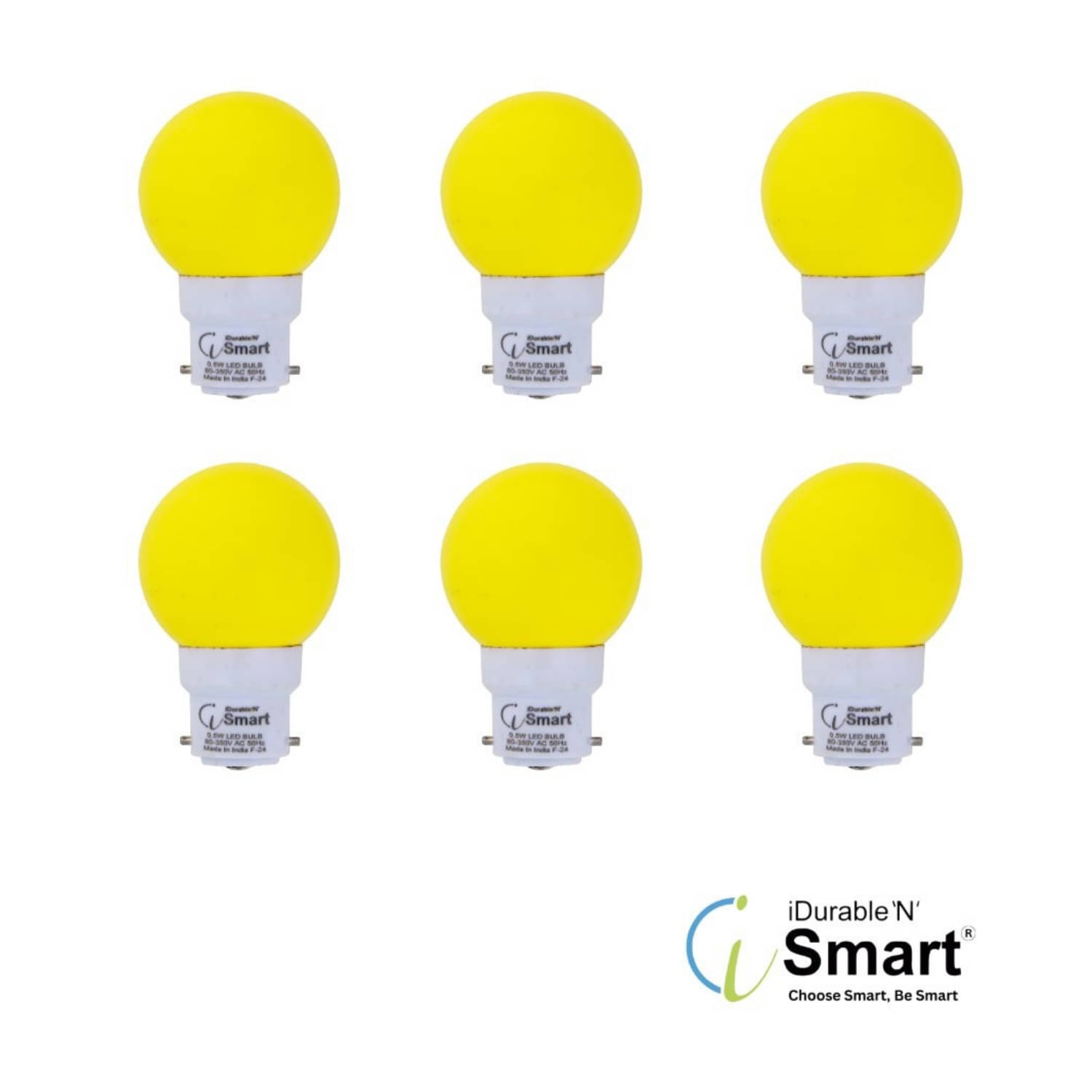 iDurable 'N' Smart 0.5W Dimmable LED Bulb ( Pack of 6 ) iDurable 'N' Smart 0.5W Dimmable LED Bulb ( Pack of 6 )
