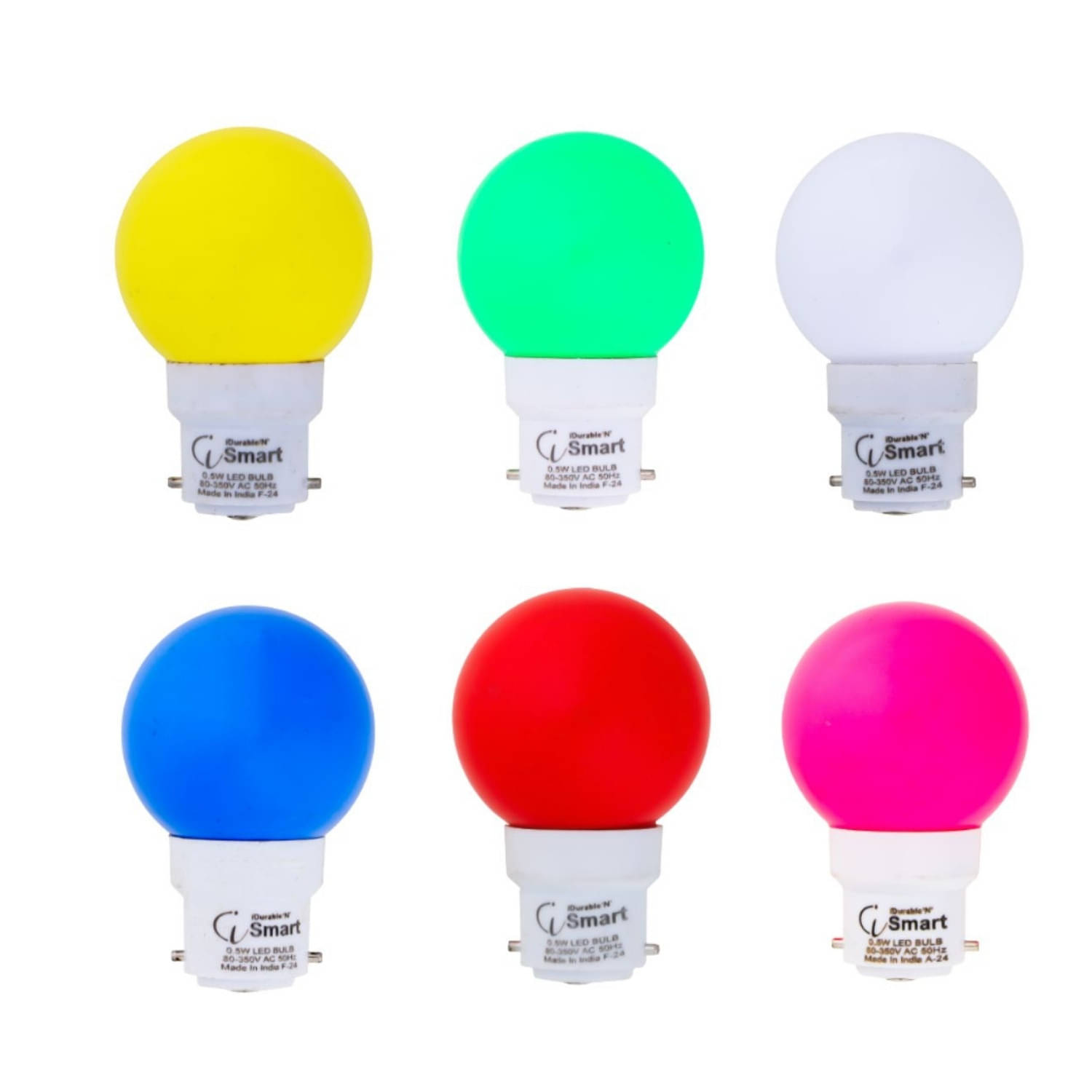 iDurable 'N' Smart 0.5W Dimmable LED Bulb ( Pack of 6 ) iDurable 'N' Smart 0.5W Dimmable LED Bulb ( Pack of 6 )