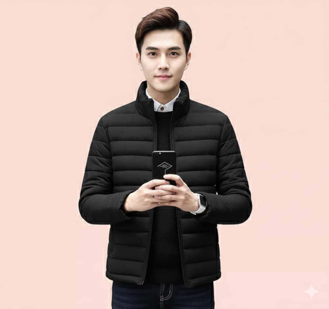 nikline Polyester Men's Puffer Jacket - Black ( Pack of 1 )     			nikline Polyester Men's Puffer Jacket - Black ( Pack of 1 )