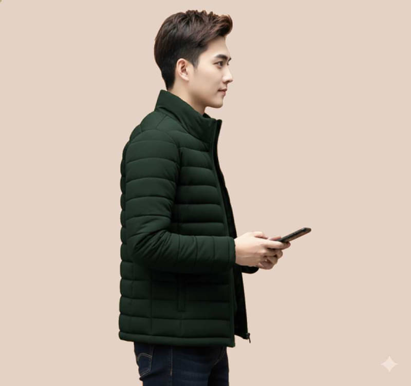 nikline Polyester Men's Puffer Jacket - Green ( Pack of 1 ) nikline Polyester Men's Puffer Jacket - Green ( Pack of 1 )