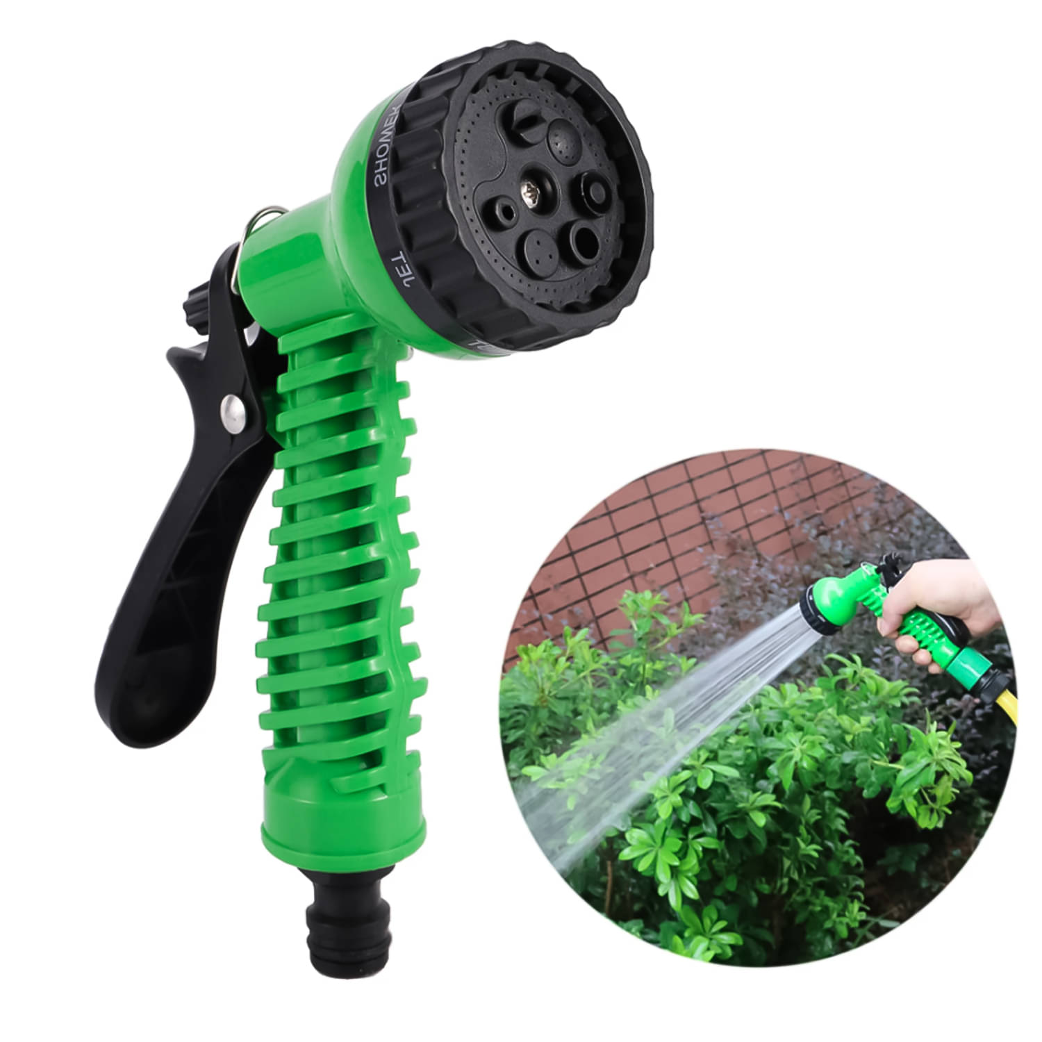 7 Pattern Garden Hose Nozzle, High Pressure Water Spray Gun, With Multi Adjustable Watering Patterns, Nozzles for Garden, Lawn, Car Wash 7 Pattern Garden Hose Nozzle, High Pressure Water Spray Gun, With Multi Adjustable Watering Patterns, Nozzles for Garden, Lawn, Car Wash