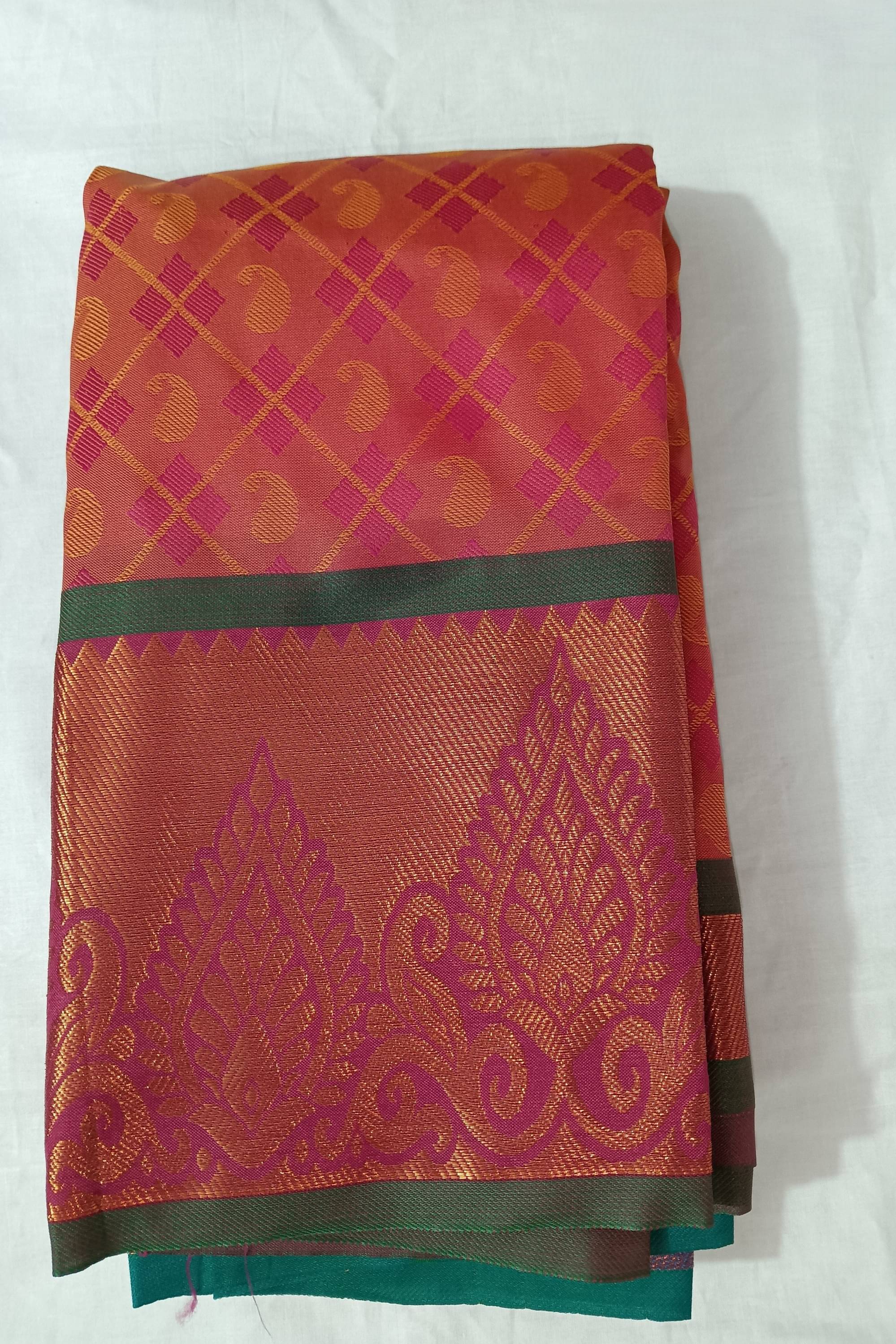Aaradhyaa Silk Embellished Mysore Silk Sarees With Unstitched Blouse Piece ( Red,Pink,Rose Gold ) Aaradhyaa Silk Embellished Mysore Silk Sarees With Unstitched Blouse Piece ( Red,Pink,Rose Gold )
