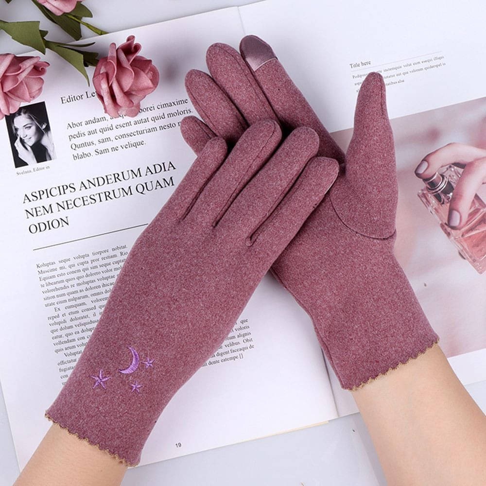 Alamos Pink Women's Woollen Gloves ( Pack of 1 ) Alamos Pink Women's Woollen Gloves ( Pack of 1 )