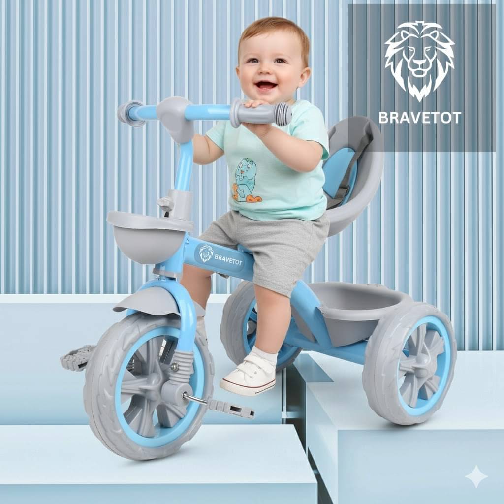 BABY PREMIUM TRICYCLE WITH 3 EVA WHEELS BLUE     			BABY PREMIUM TRICYCLE WITH 3 EVA WHEELS BLUE