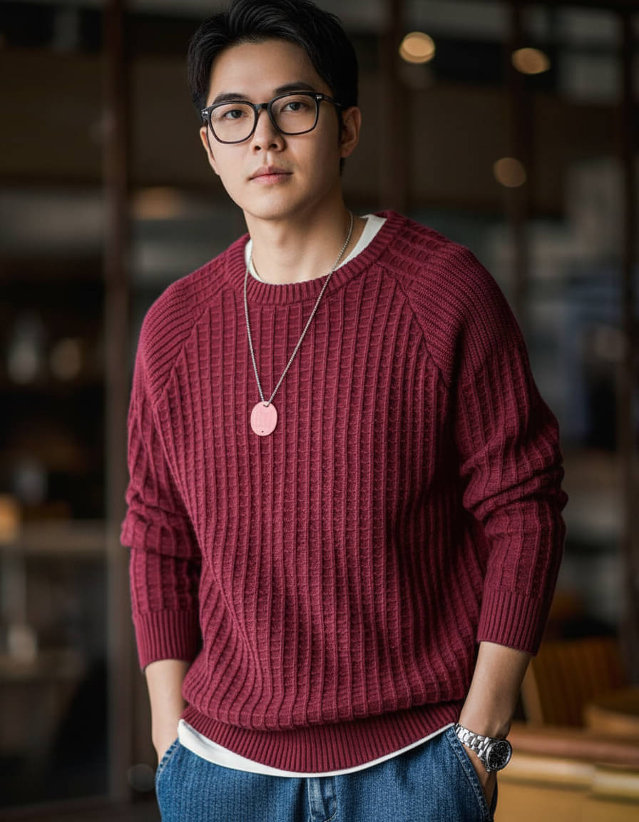 CAT BUNNY Woollen Blend Round Neck Men's Full Sleeves Pullover Sweater - Maroon ( Pack of 1 ) CAT BUNNY Woollen Blend Round Neck Men's Full Sleeves Pullover Sweater - Maroon ( Pack of 1 )