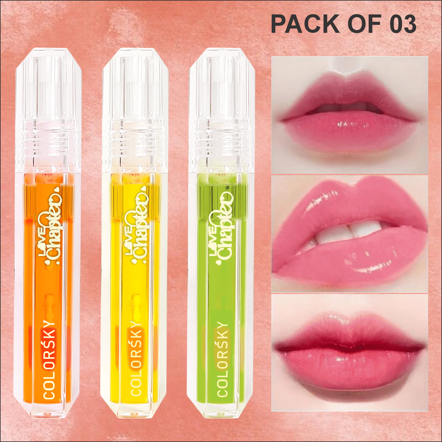     			COLORSKY Transparent Lip Gloss 3