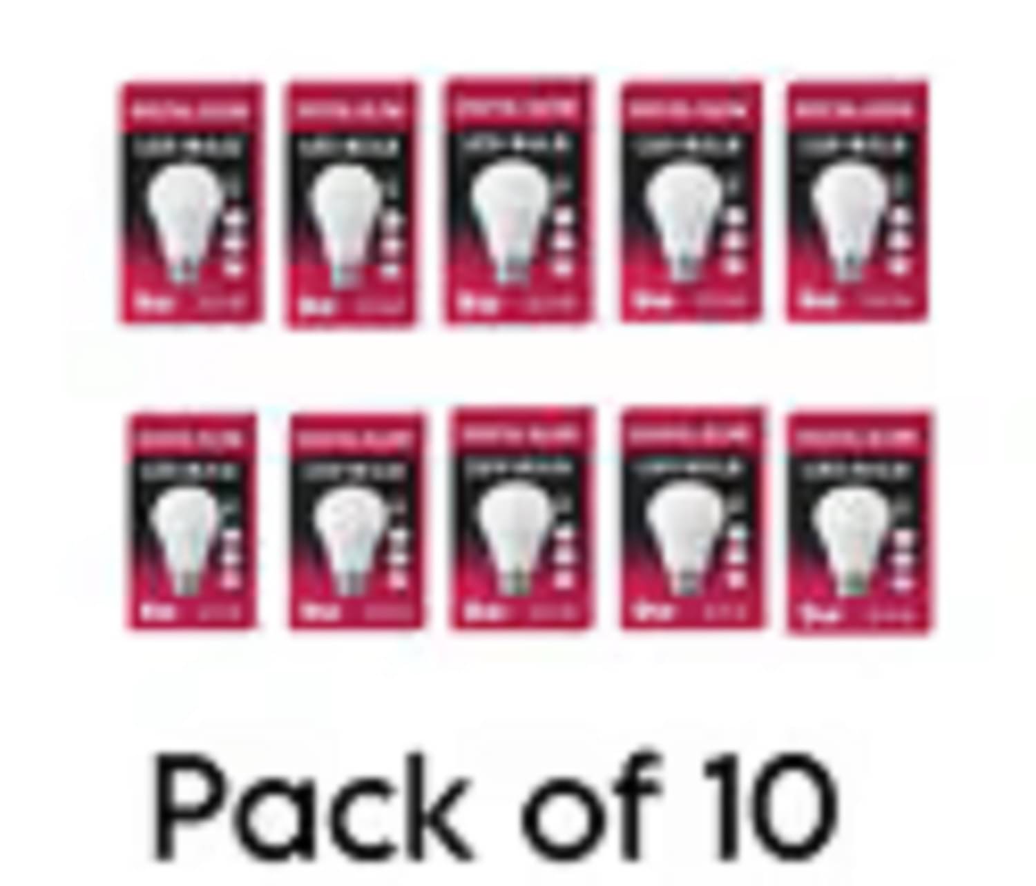 Digital glow 9W Cool Day Light LED Bulb ( pack of 10 ) Digital glow 9W Cool Day Light LED Bulb ( pack of 10 )