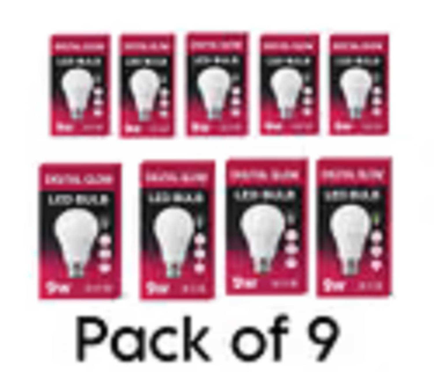 Digital glow 9W Cool Day Light LED Bulb ( Pack of 9 ) Digital glow 9W Cool Day Light LED Bulb ( Pack of 9 )