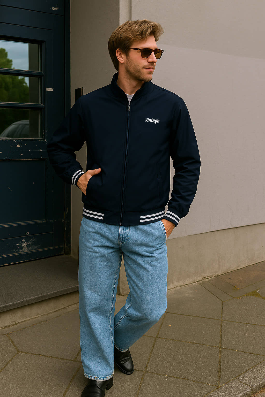 FTX Polyester Men's Windcheater Jacket - Navy Blue ( Pack of 1 ) - Jackets & Coats | Buy online on ZillyBuy