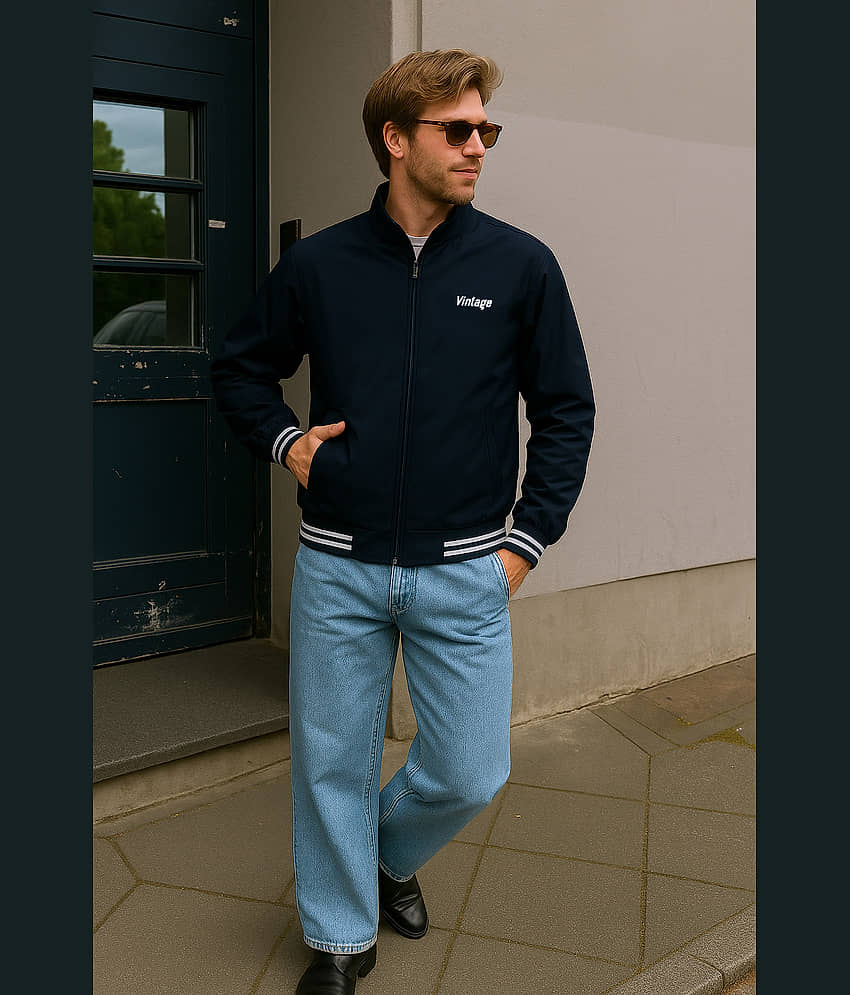 FTX Polyester Men's Windcheater Jacket - Navy Blue ( Pack of 1 ) - Jackets & Coats | Buy online on ZillyBuy
